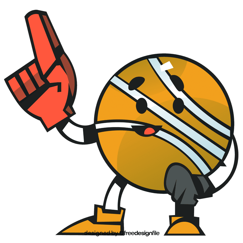 Foam finger ball clipart