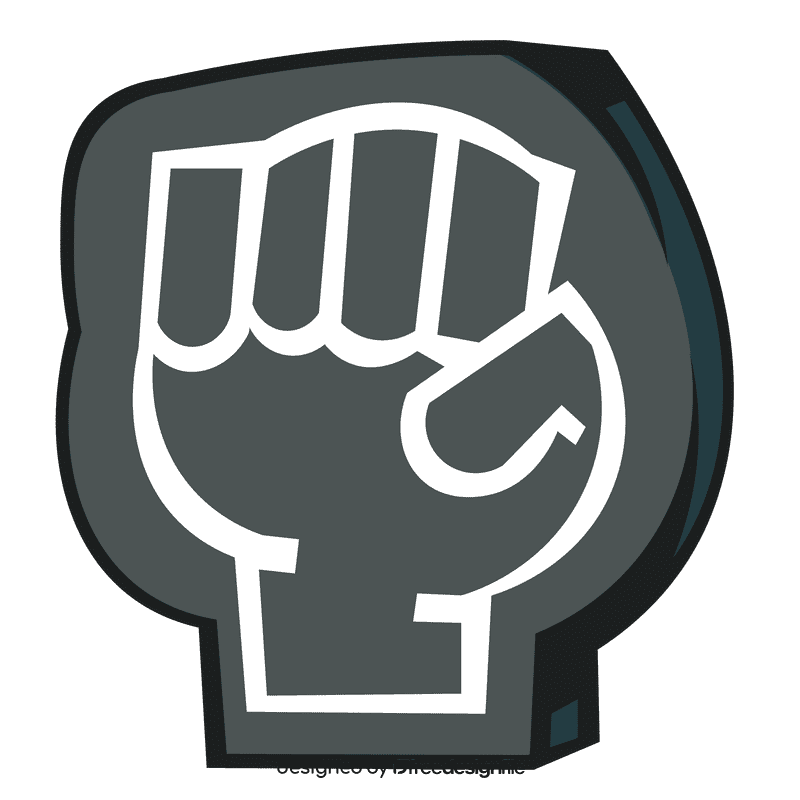 Foam finger fist clipart