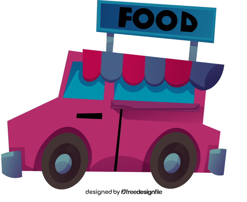 Food truck sign clipart
