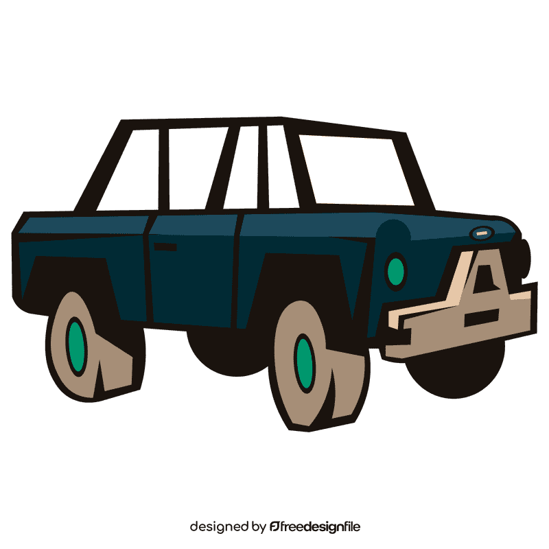 Ford all terrain blue clipart