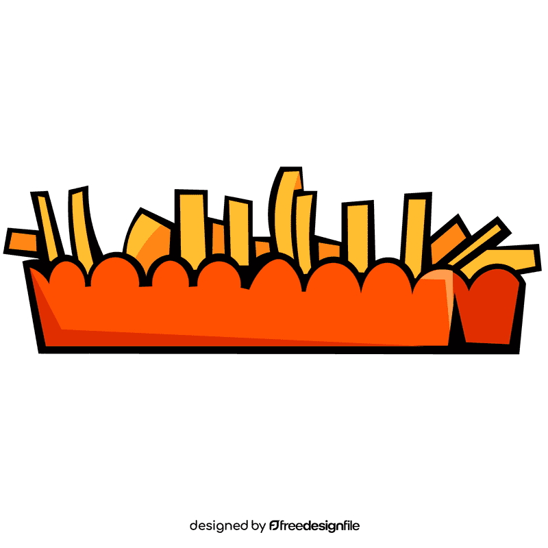 Fries big box clipart