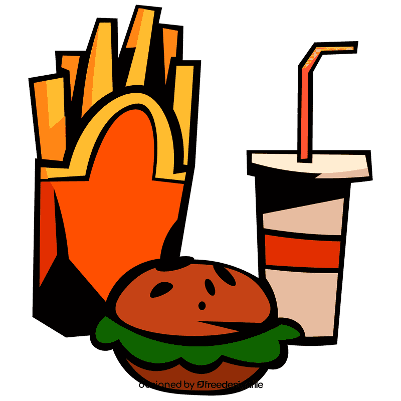Fries menu clipart