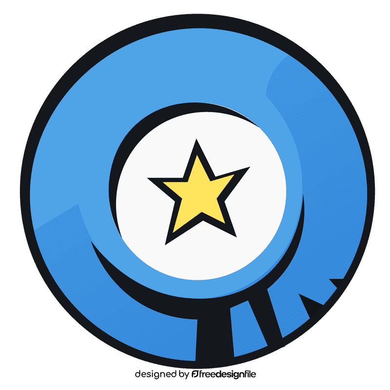 Frisbee star clipart