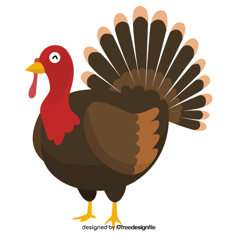 Happy thanksgiving turkey clipart