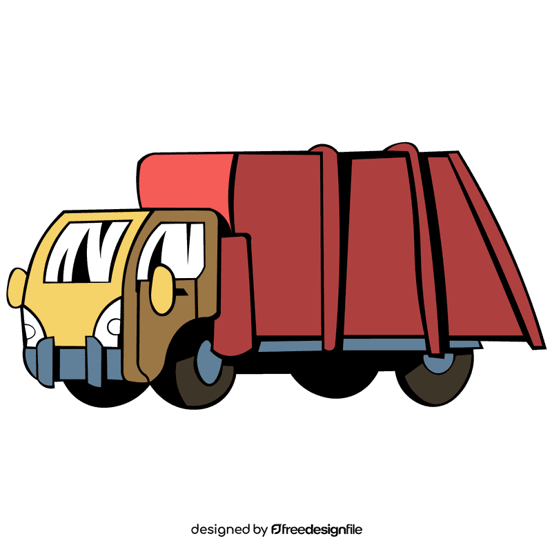 Garbage truck new clipart