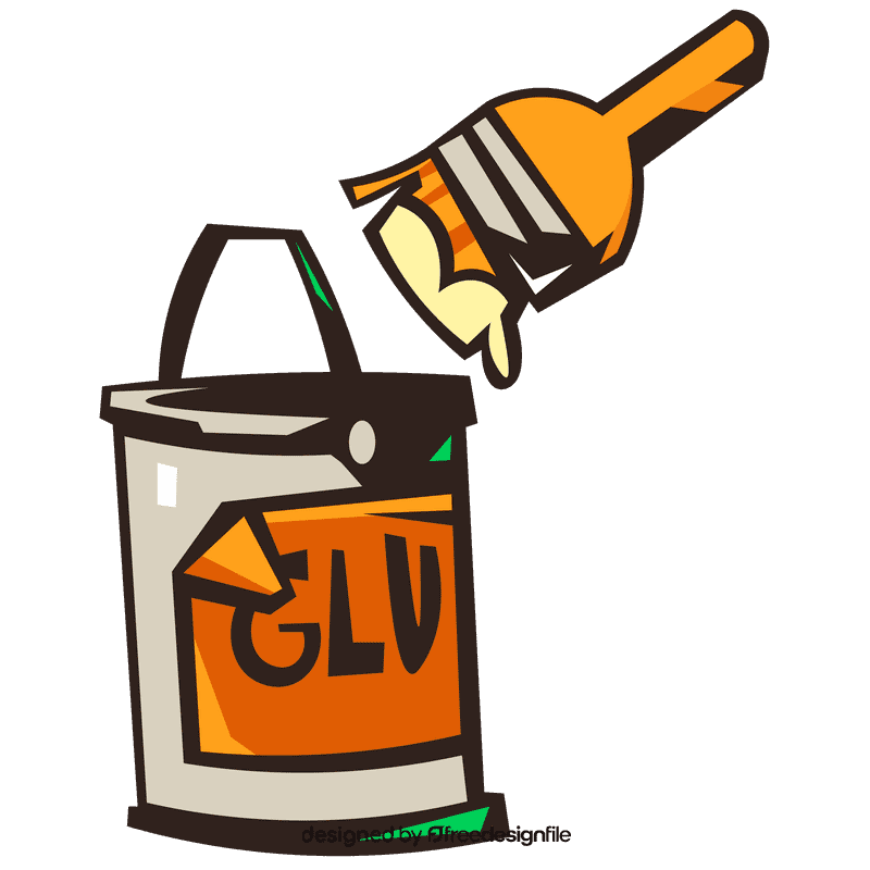 Glue brush clipart