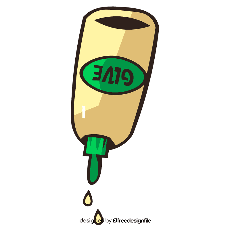 Glue drops clipart