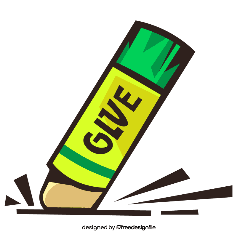 Glue stick glueing clipart