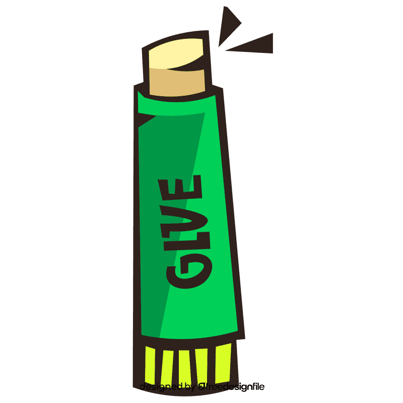 Glue stick opened clipart