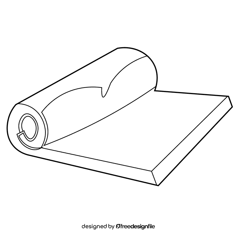 Gym carpet black and white clipart