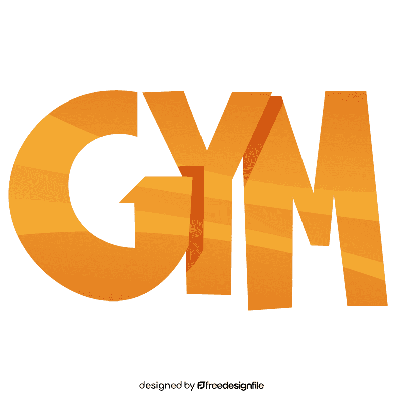 Gym sign clipart