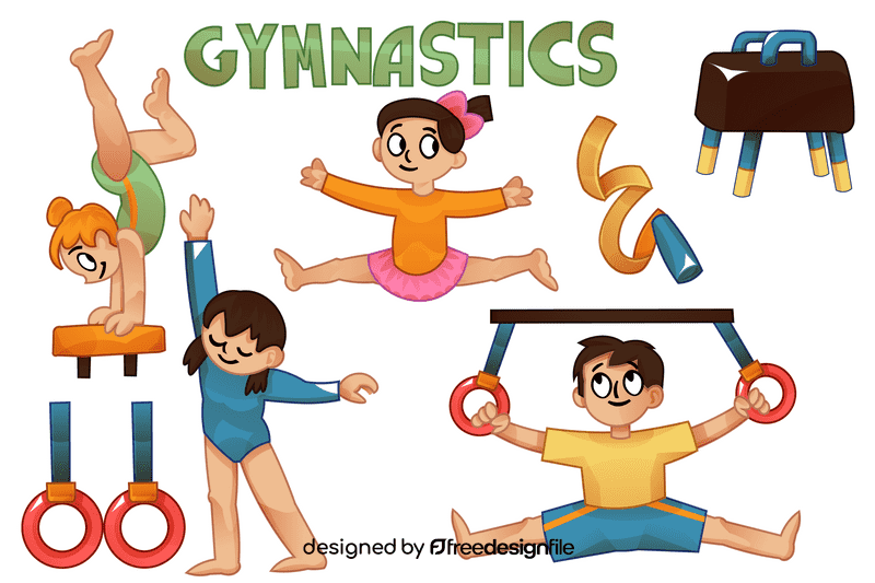 Gymnastics vector