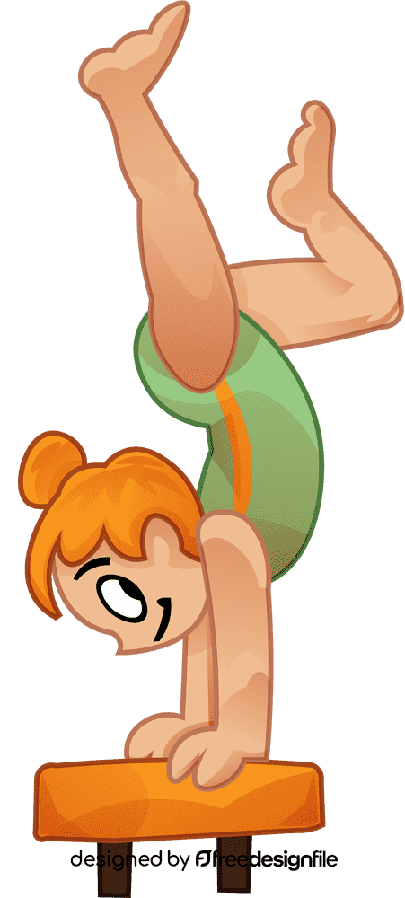 Gymnastics girl clipart