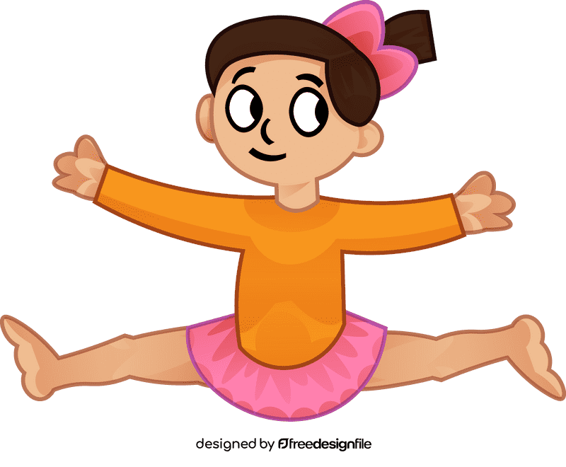 Gymnastics girl clipart