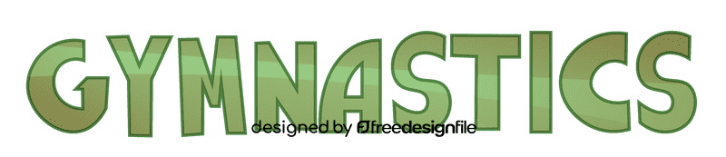 Gymnastics sign clipart