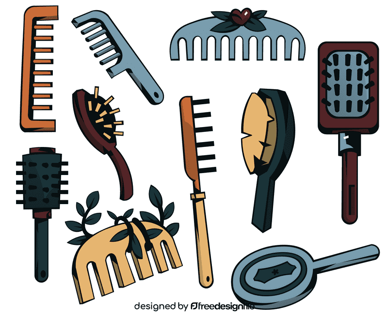 Hairbrush vector