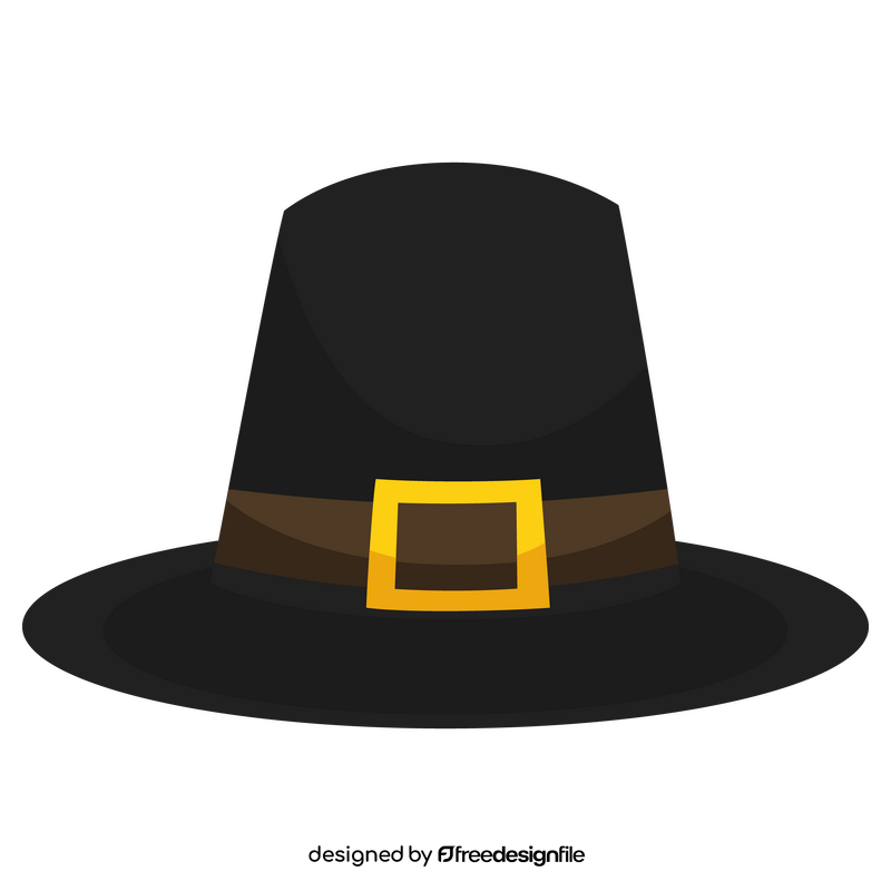Pilgrim hat clipart