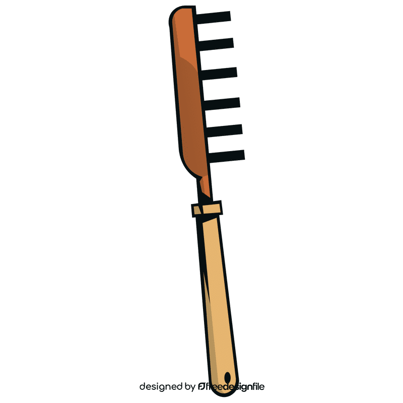Hairbrush profile clipart