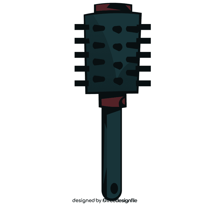 Hairbrush round clipart