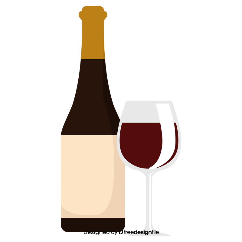 Red wine Thanksgiving clipart