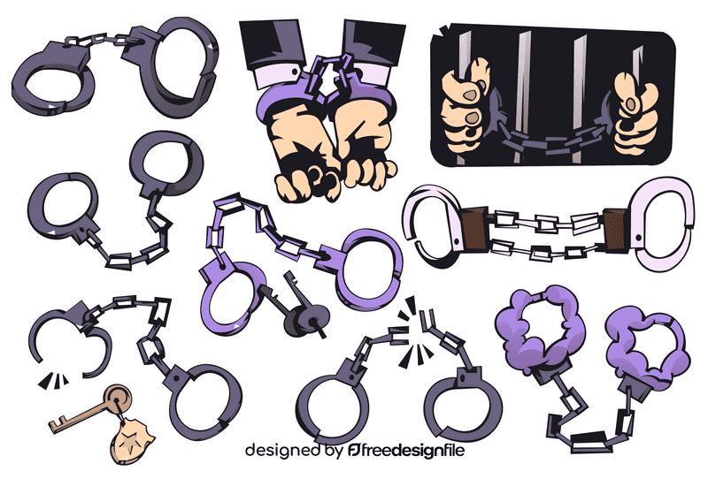 Handcuffs vector