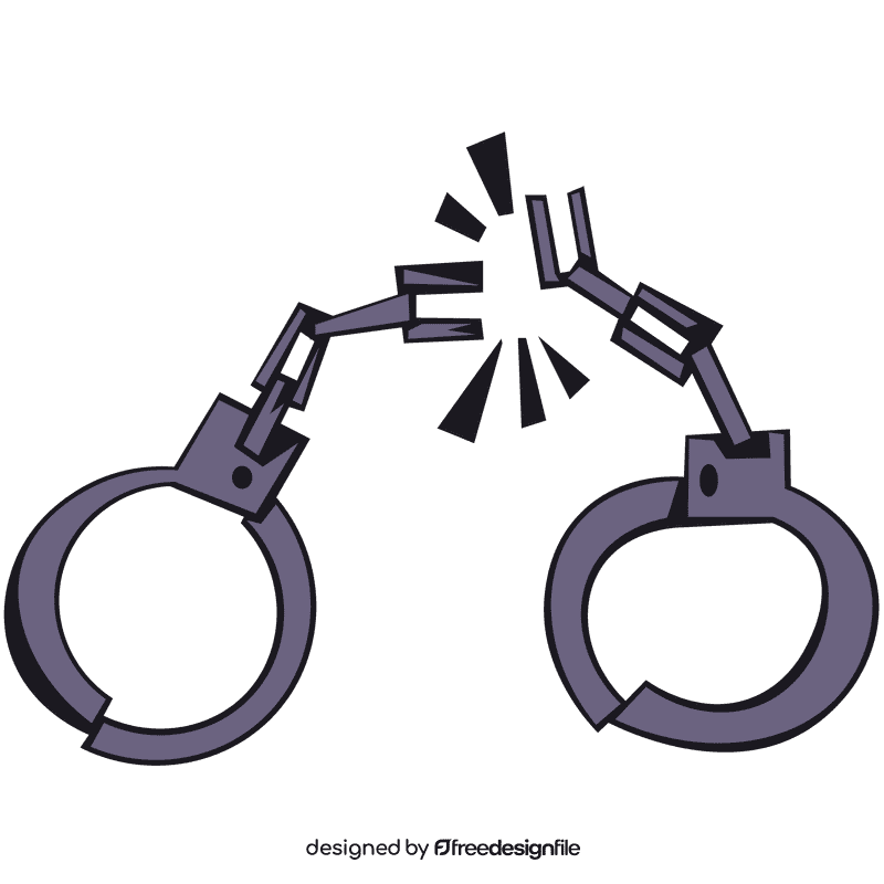 Handcuffs broken clipart