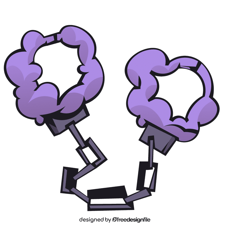 Handcuffs fluffy clipart