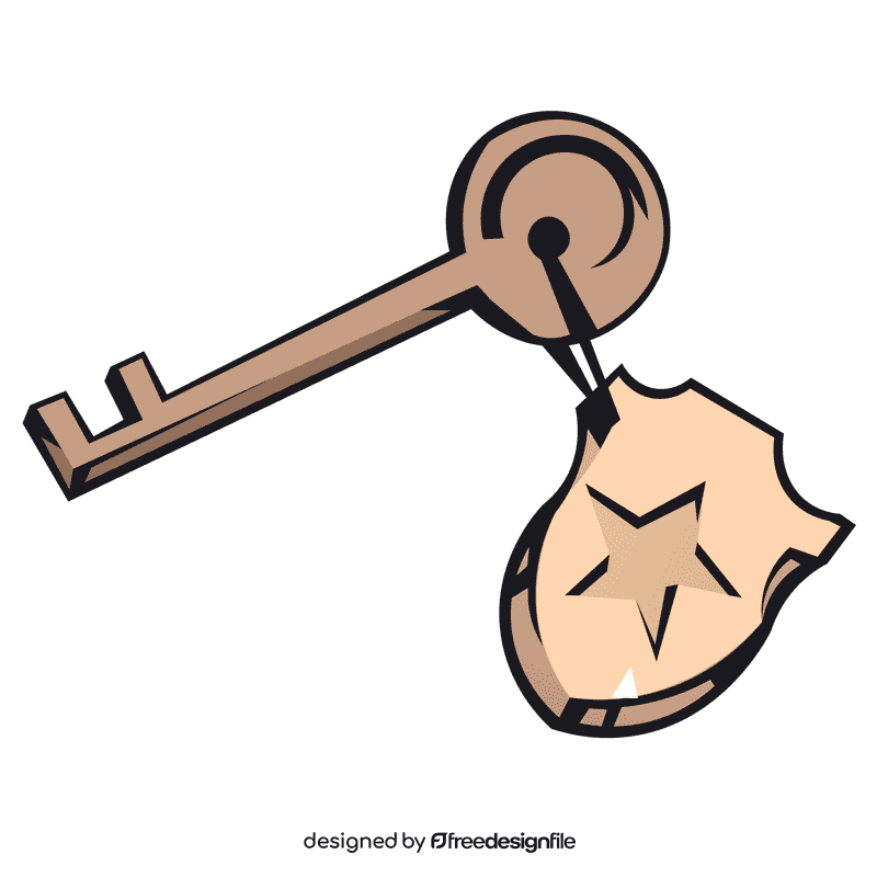 Handcuffs key clipart