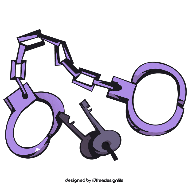 Handcuffs keys clipart