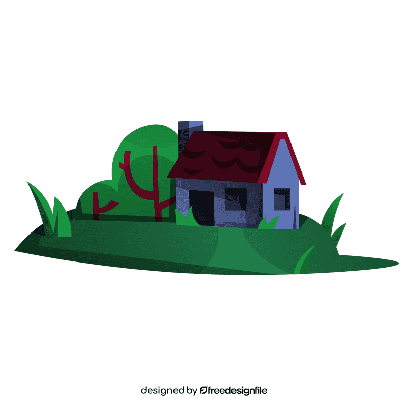 Hill house clipart