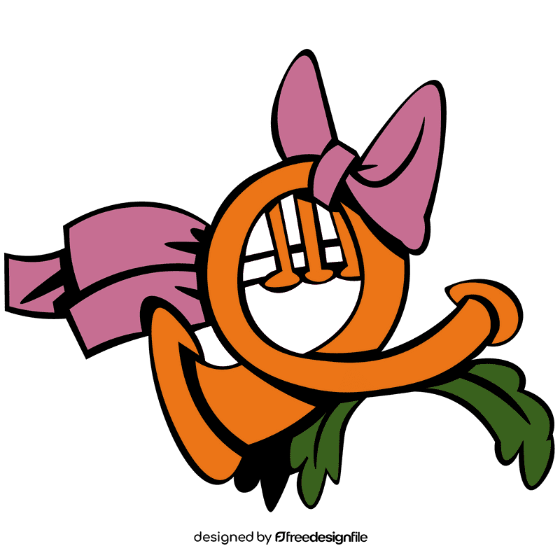 Horn bowknot clipart