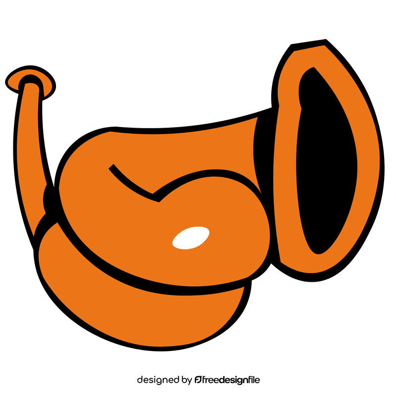 Horn double spin clipart