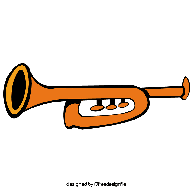 Horn one spin clipart
