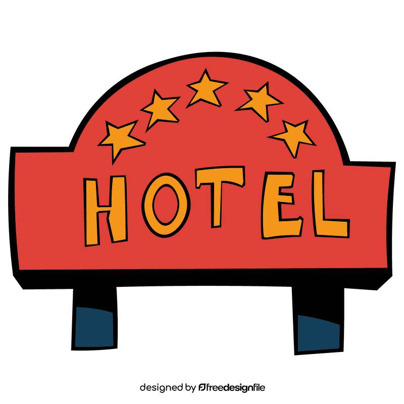 Hotel five stars clipart