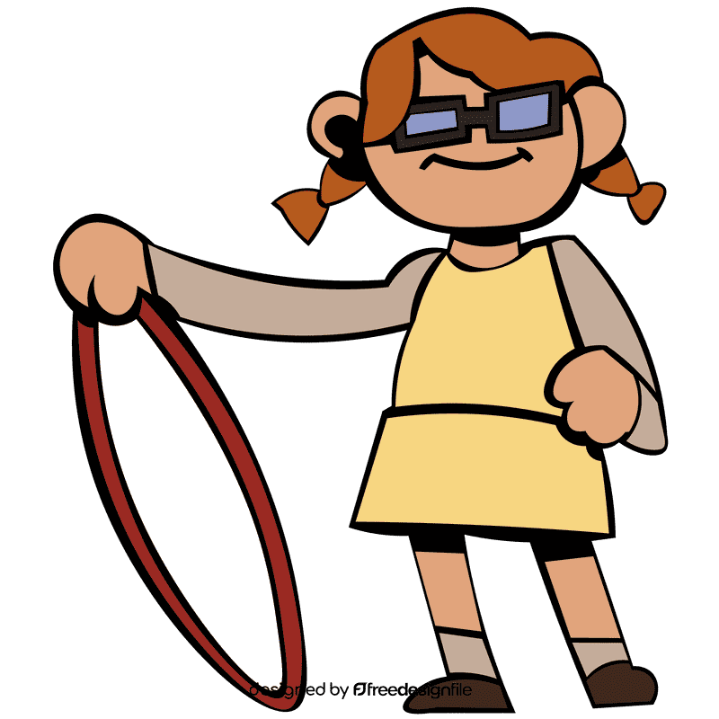 Hula hoop glasses clipart