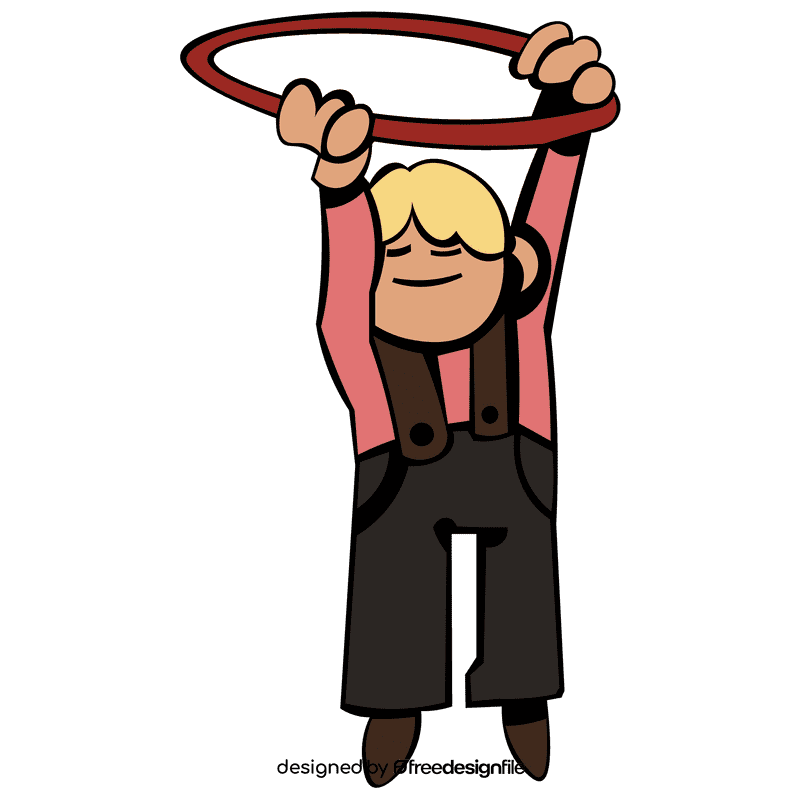 Hula hoop suspenders clipart