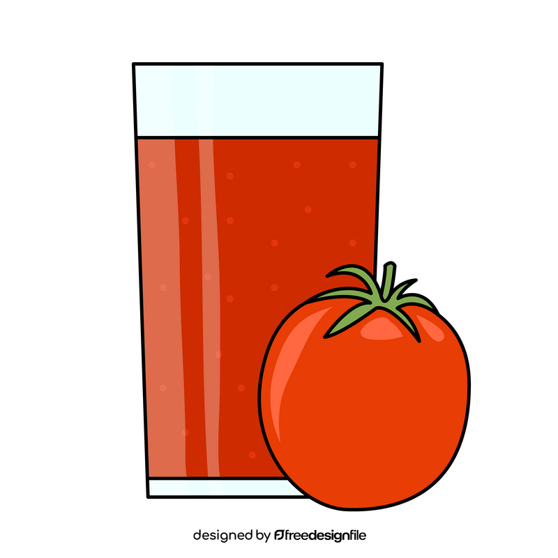 Tomato juice clipart