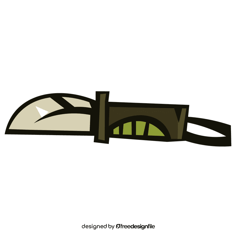 Hunting knife clipart