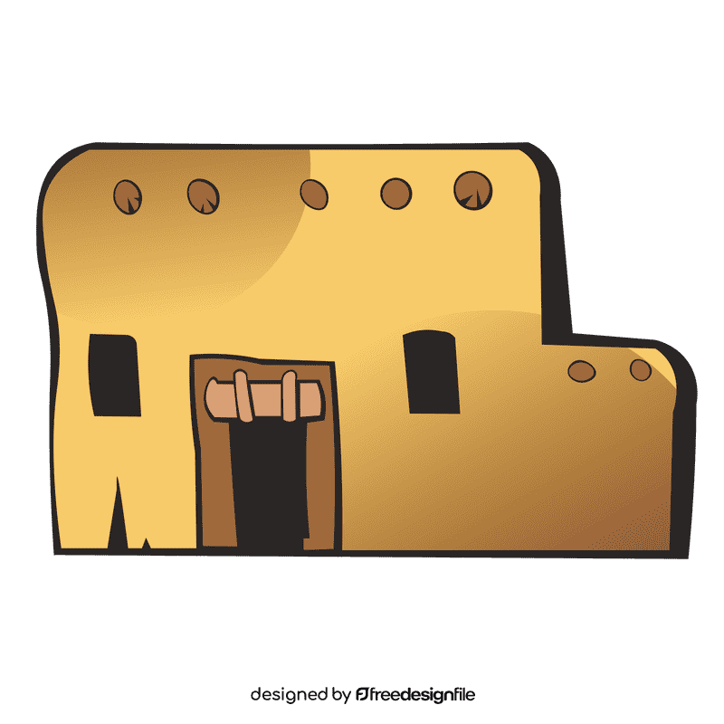 Hut eastern house clipart