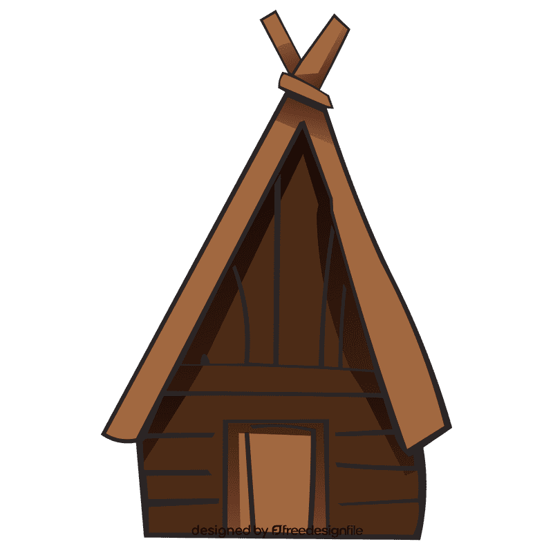 Hut peasant house clipart