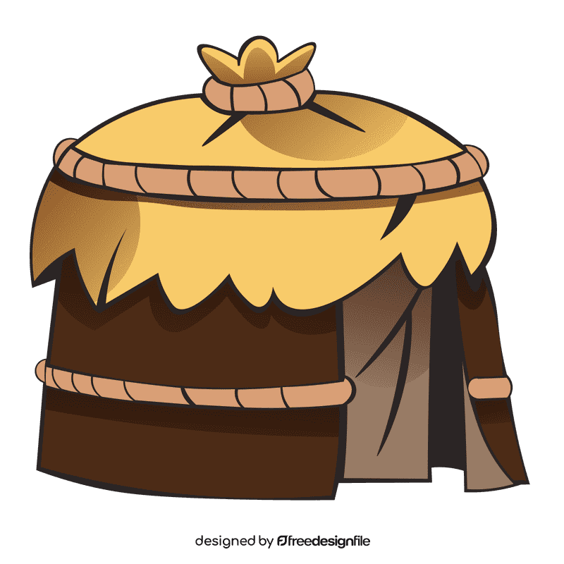 Hut yurt clipart