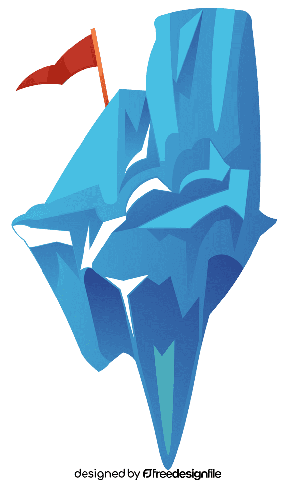 Iceberg flag clipart
