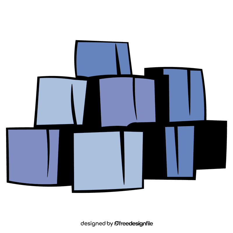 Ice cube cubes clipart