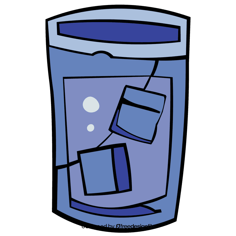 Ice cube glass clipart