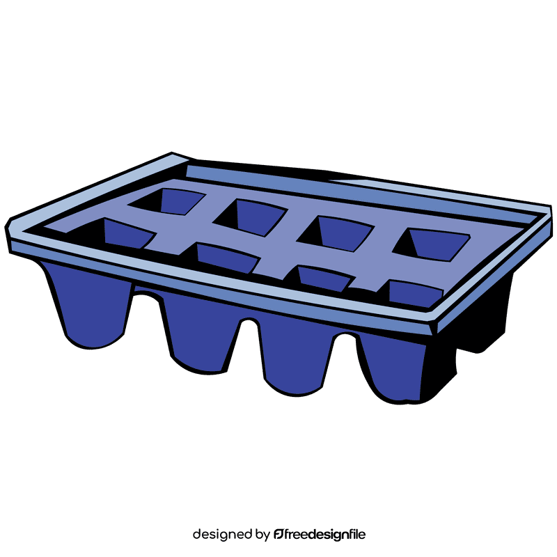 Ice cube icetray clipart