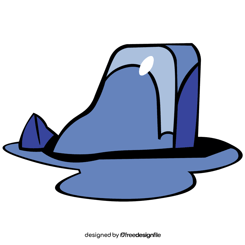 Ice cube melted clipart