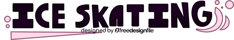 Ice skating clipart