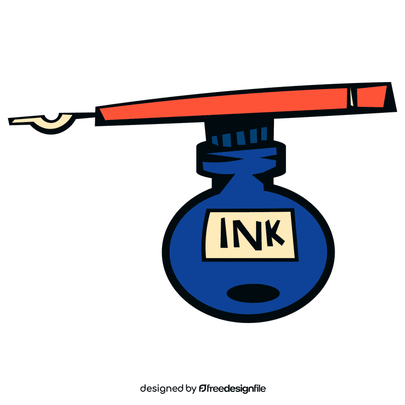 Ink ink and pen clipart
