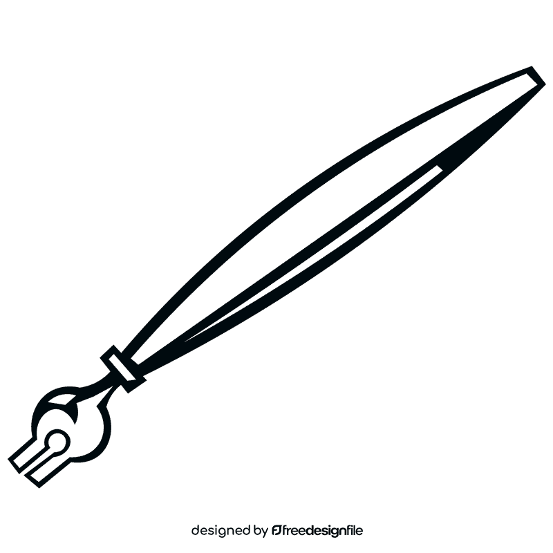 Ink pen black and white clipart