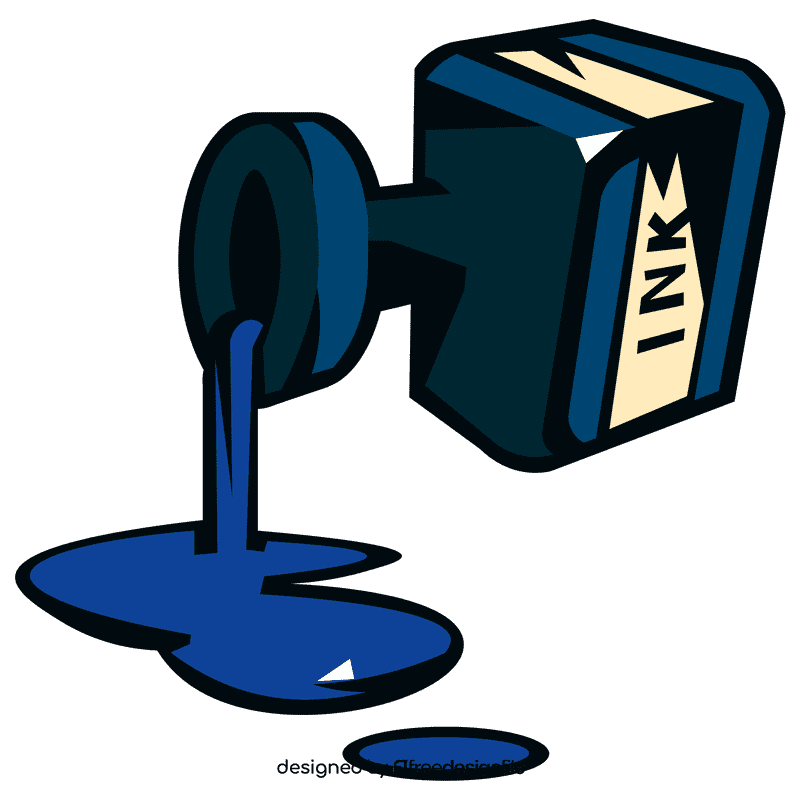 Ink spilled clipart
